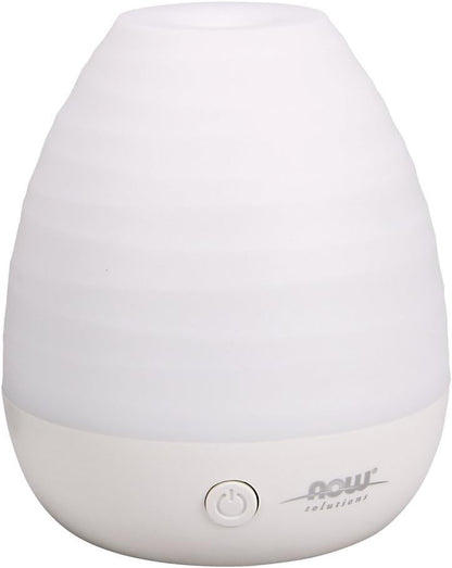 NOW Essential Oils, Ultrasonic USB Aromatherapy Oil Diffuser, Extremely Quiet, Heat Free, and Easy to Clean, Color Changing LED Diffuser