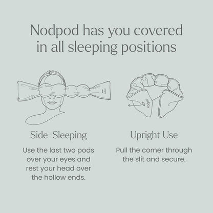 Gentle Pressure Sleep Mask | Patented Light Blocking Design for Sleeping, Traveling & Relaxation - Sage