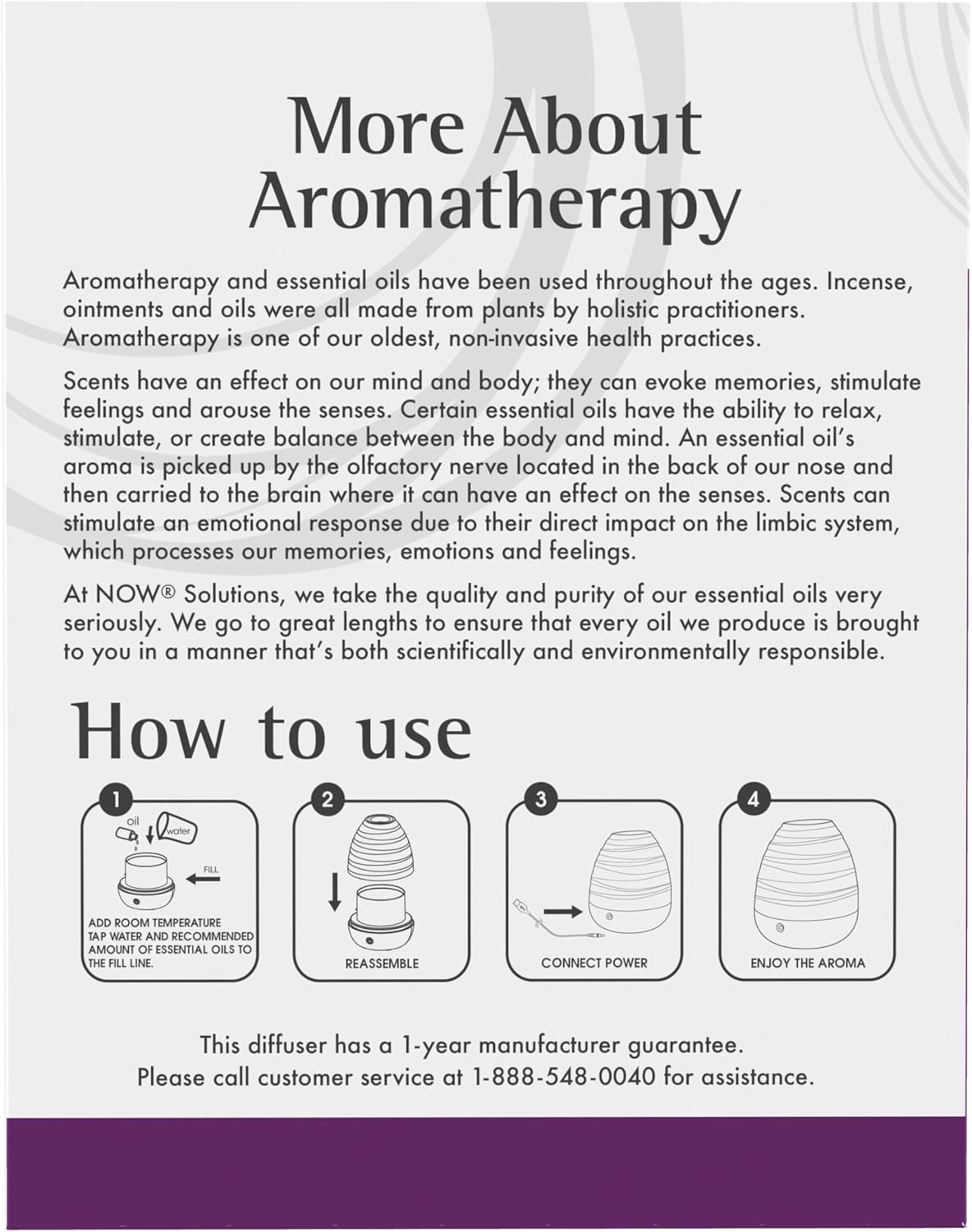 NOW Essential Oils, Ultrasonic USB Aromatherapy Oil Diffuser, Extremely Quiet, Heat Free, and Easy to Clean, Color Changing LED Diffuser