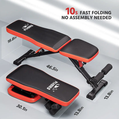 FLYBIRD Foldable Adjustable Weight Bench FB299