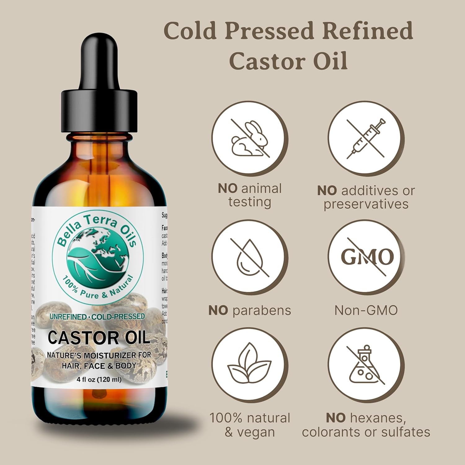 - Organic Castor Oil 16 Oz - a Nutrient-Dense Experience, Packed with Minerals & Omega-9 Fatty Acids, Elevate Your Beauty Regimen